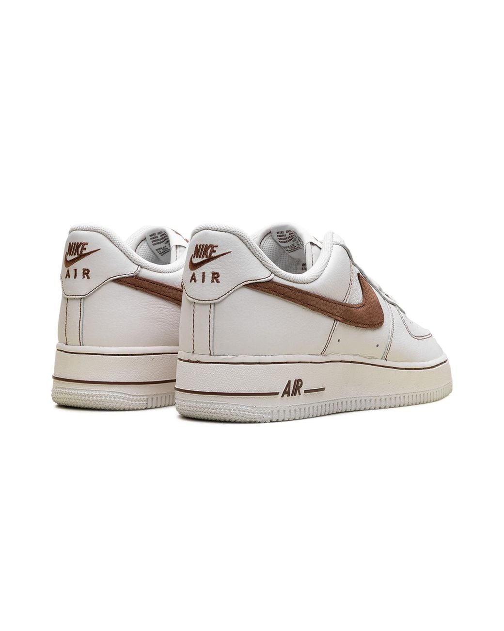 Nike Black Air Force 1 '07 Lv8 "Ivory Saddle Bro" Hq2037 101" for men