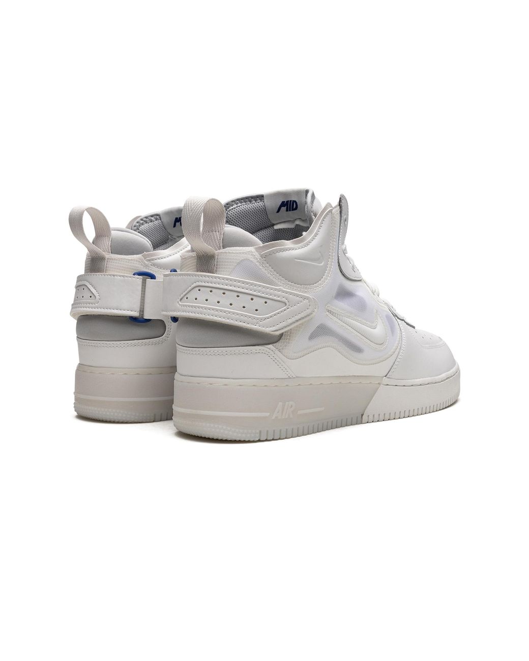 Nike Gray Air Force 1 Mid React "Air Force 1 Mid React Dq1872 101" for men