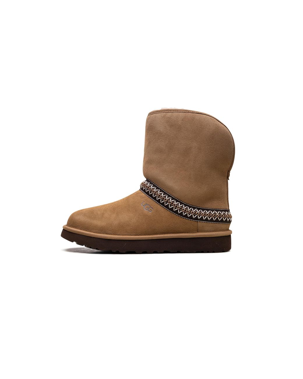 Ugg Black Classic Short Crescent Boot "Chestnut" 1161770 Che"