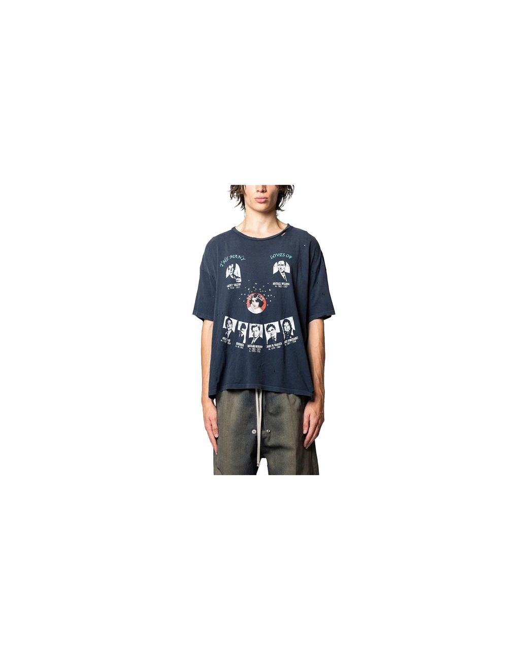 PALY Black Loves Of Liz T-Shirt "Vintage" 2U003Q3009Vbk" for men