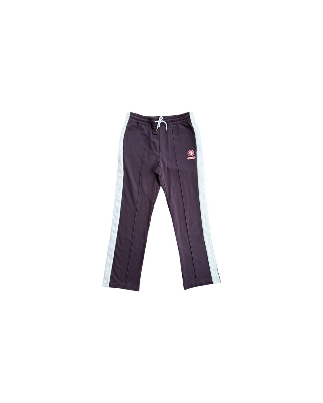 Casablanca Black Loopback Laurel Tape Pintuck Jogger "Burgundy" Aw25 Jtr 296 01" for men