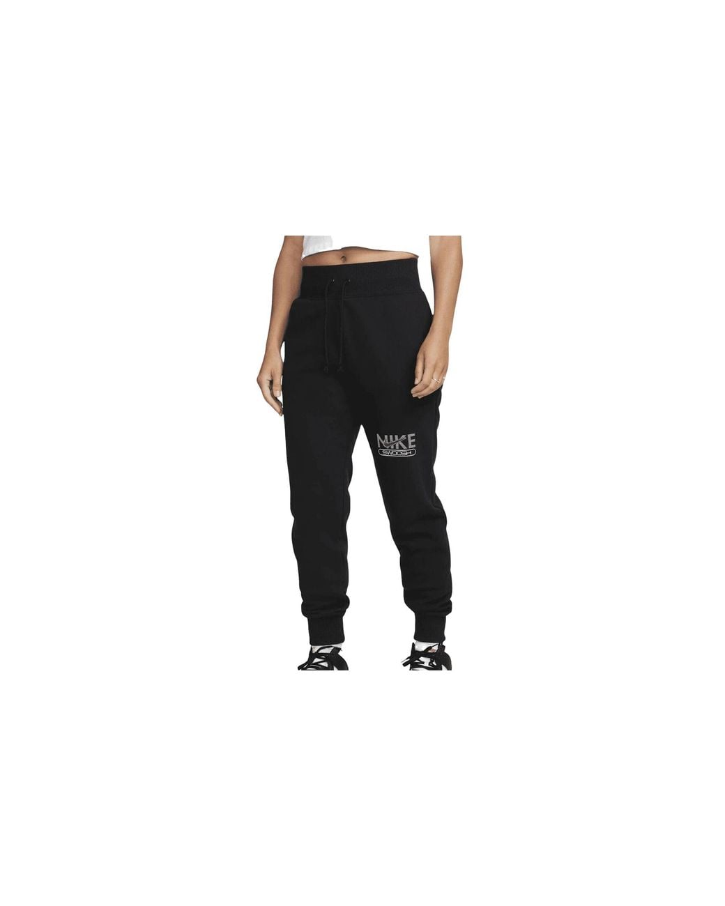 Nike Black Sportswear Swoosh Fleece Joggers Dr5615 010"