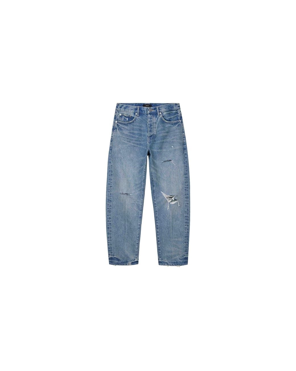 Purple Brand Blue P013 Destroy Tapered Jeans "Mid" P013 Scdi426" for men