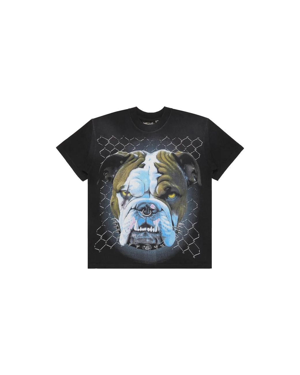 HELLSTAR Black Beware Of Dog T-Shirt Hsr308" for men
