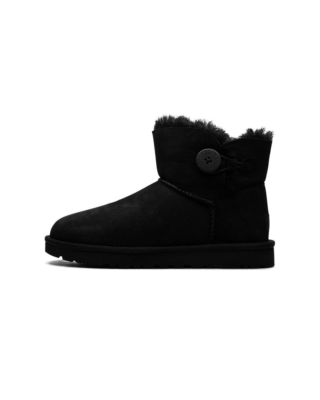 Ugg Black Mini Bailey Button Boot 1016422 Blk"