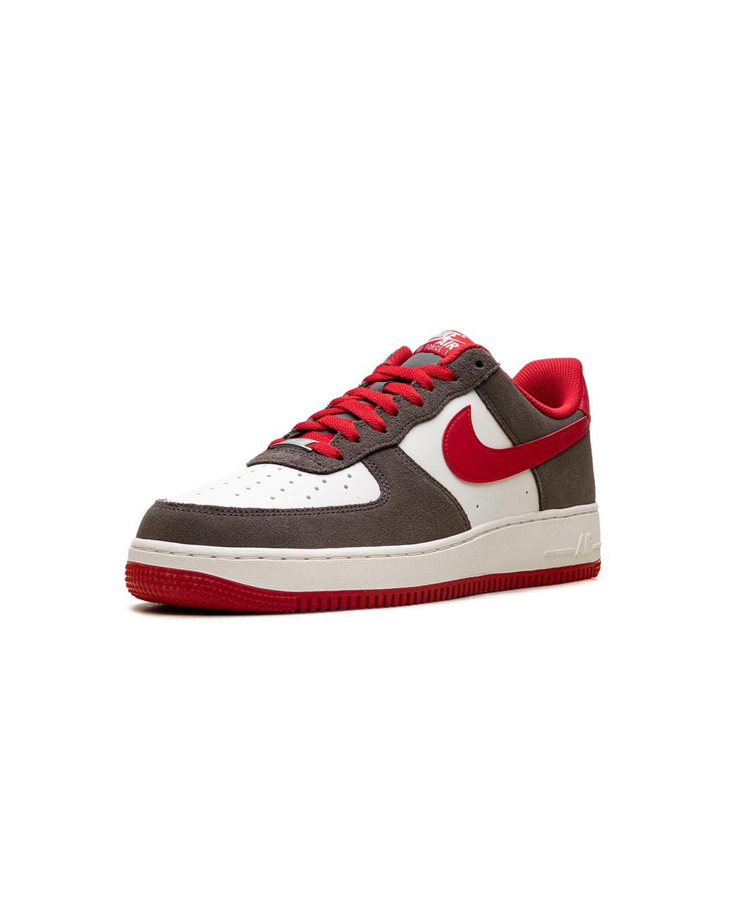 Nike Red Air Force 1 Low '07 Lv8 "Cave Stone University" Fq8714 201" for men