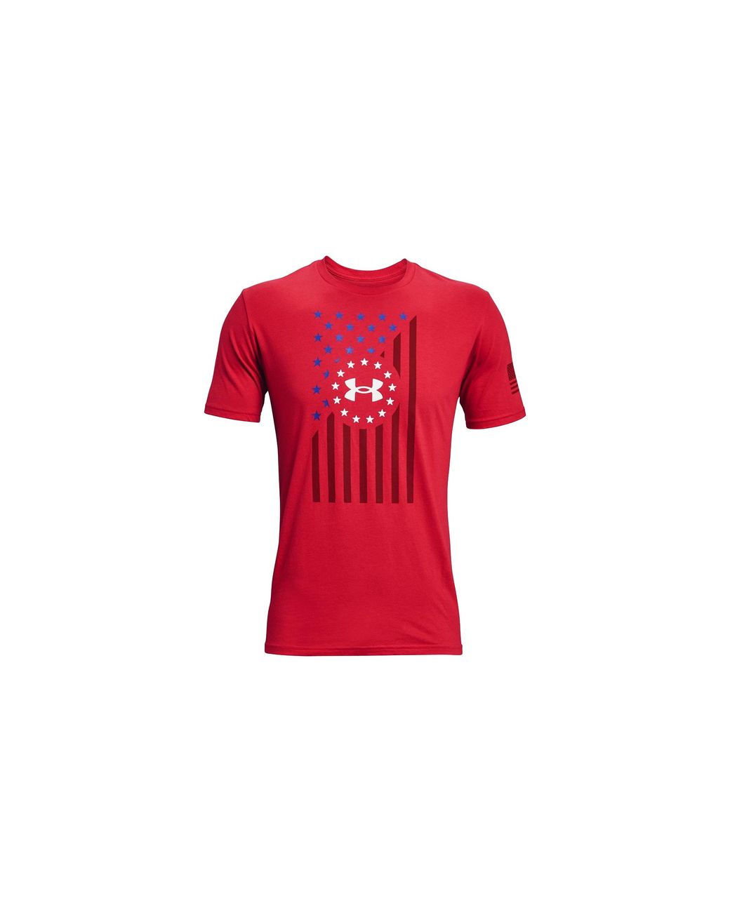 Under Armour Red Freedom Chest Flag T-Shirt 1365053 600" for men