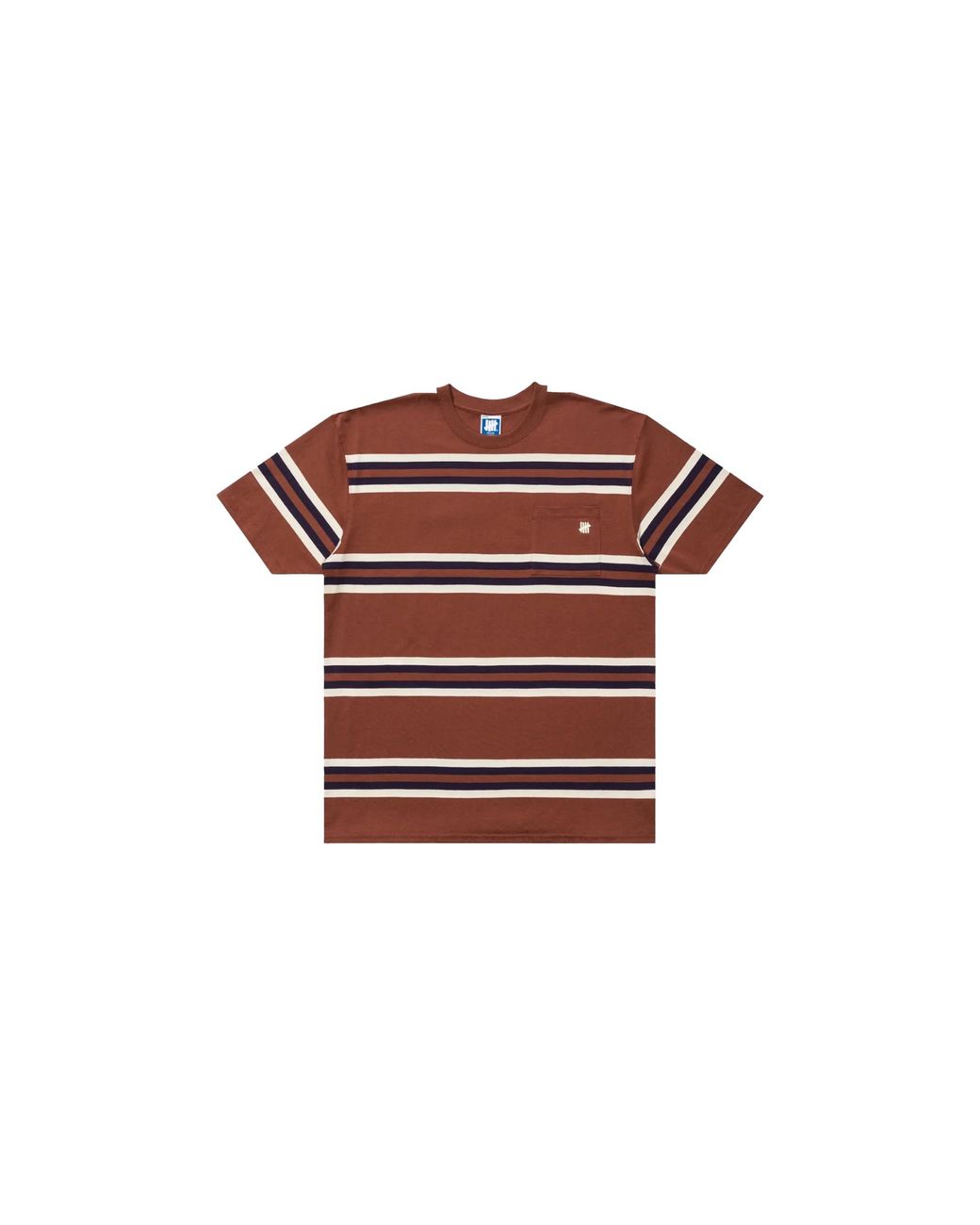 Undefeated Black Summer Stripe T-Shirt "Clay" Mo788H2I"