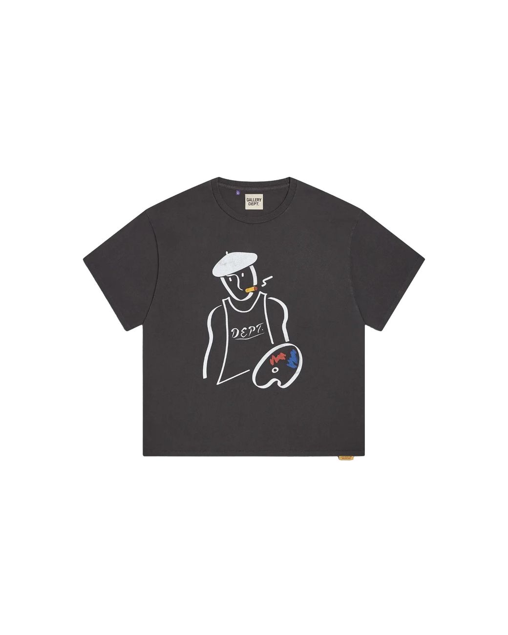 GALLERY DEPT. Black Palette Glitter Logo T-Shirt Gd325" for men