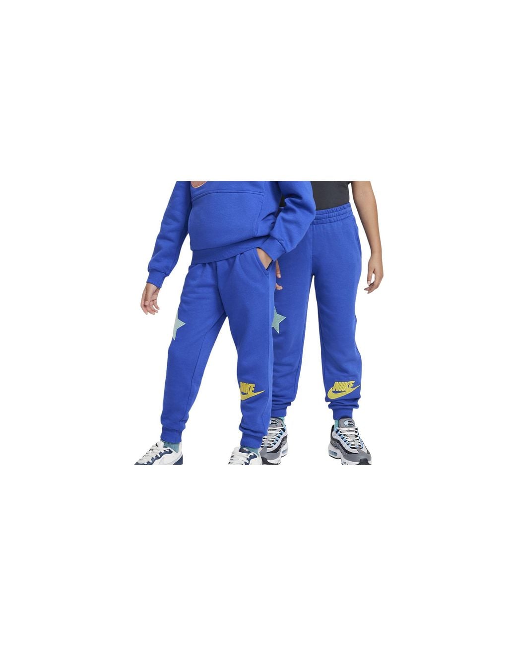Nike Black Sportswear Club Fleece Trousers "Gane Royal Rising Emerald Oppit" Fd3031 480" for men