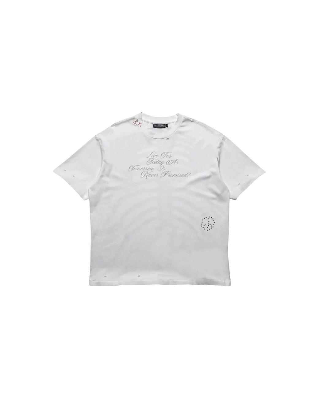 Boredom Kills White Tomorrow T-Shirt Bk029" for men