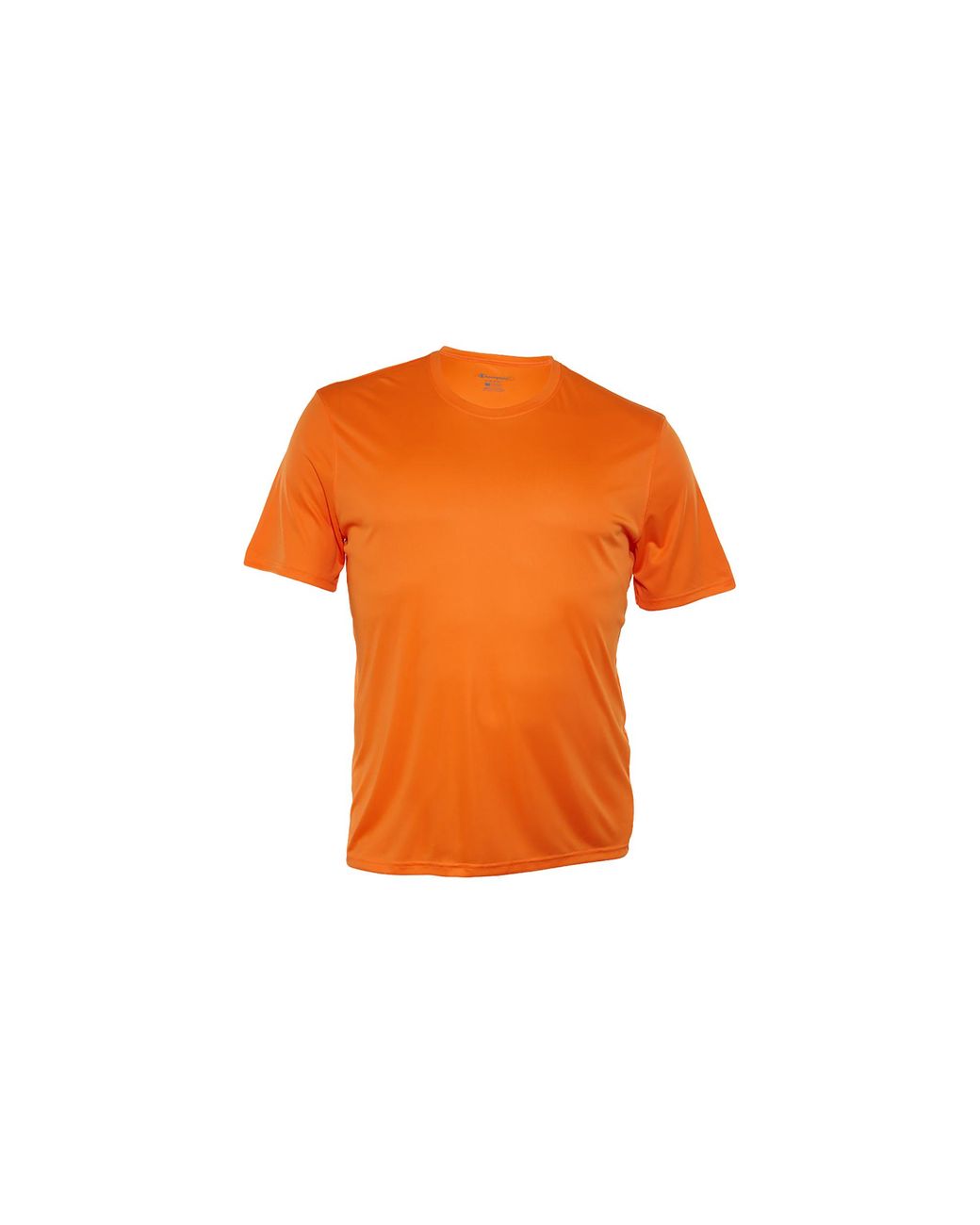 Champion Orange Essential Moisture-Wicking Double Dry Crewneck T-Shirt "Safety Fluorescent" Cw22 Sh Safety" for men