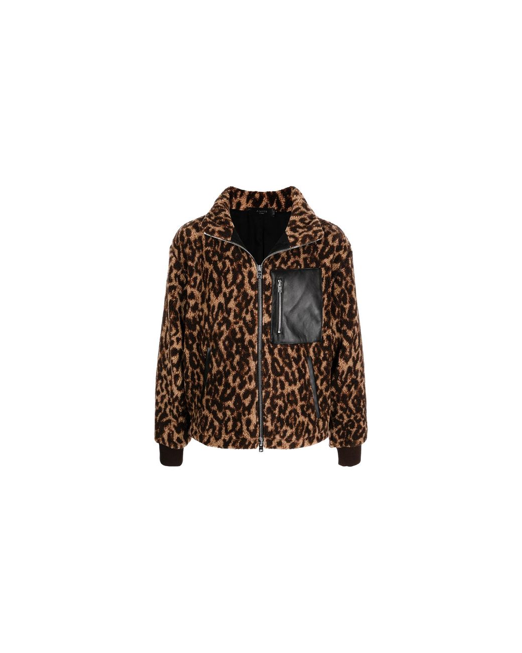Amiri Black Printed Bandana Fleece Jacket Tan" Mkf013 242" for men