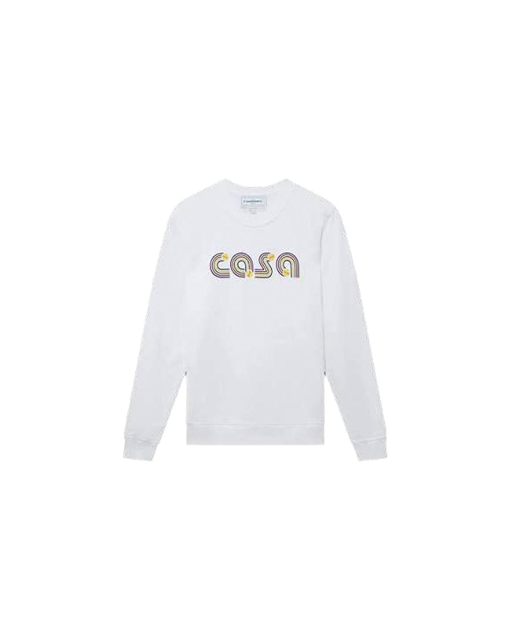 Casablanca Black Casa Tennis Printed Sweatshirt Ws23 Jtp 019 04 Ex Nd"