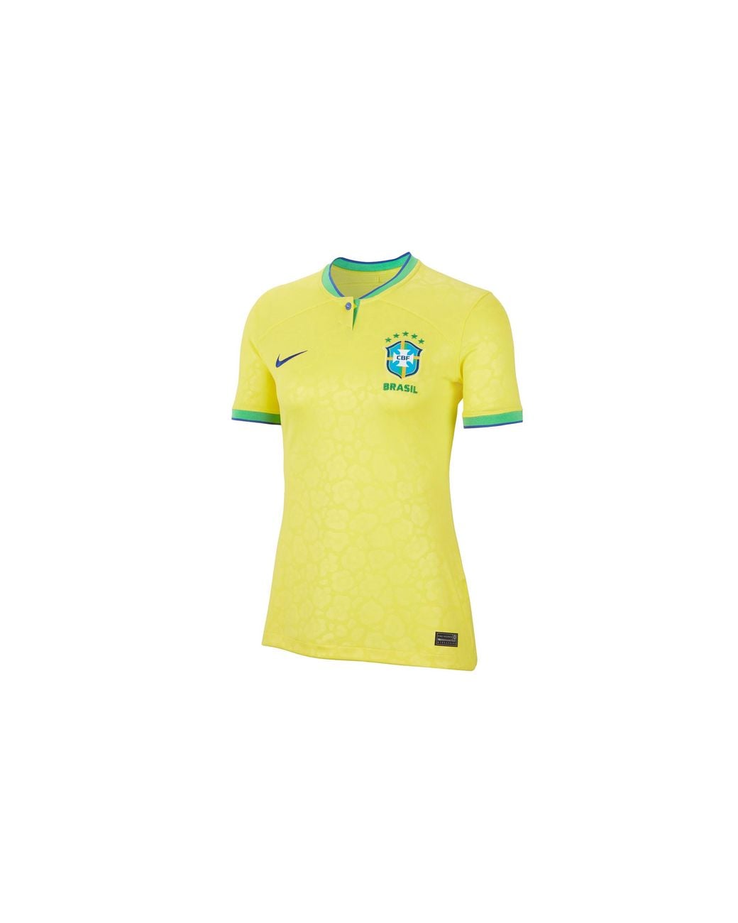 Nike Yellow Brazil 22/23 Home Dri-Fit Football Shirt "Dynamic/ Spark/Paramount/Paramou" Dn0756 740"