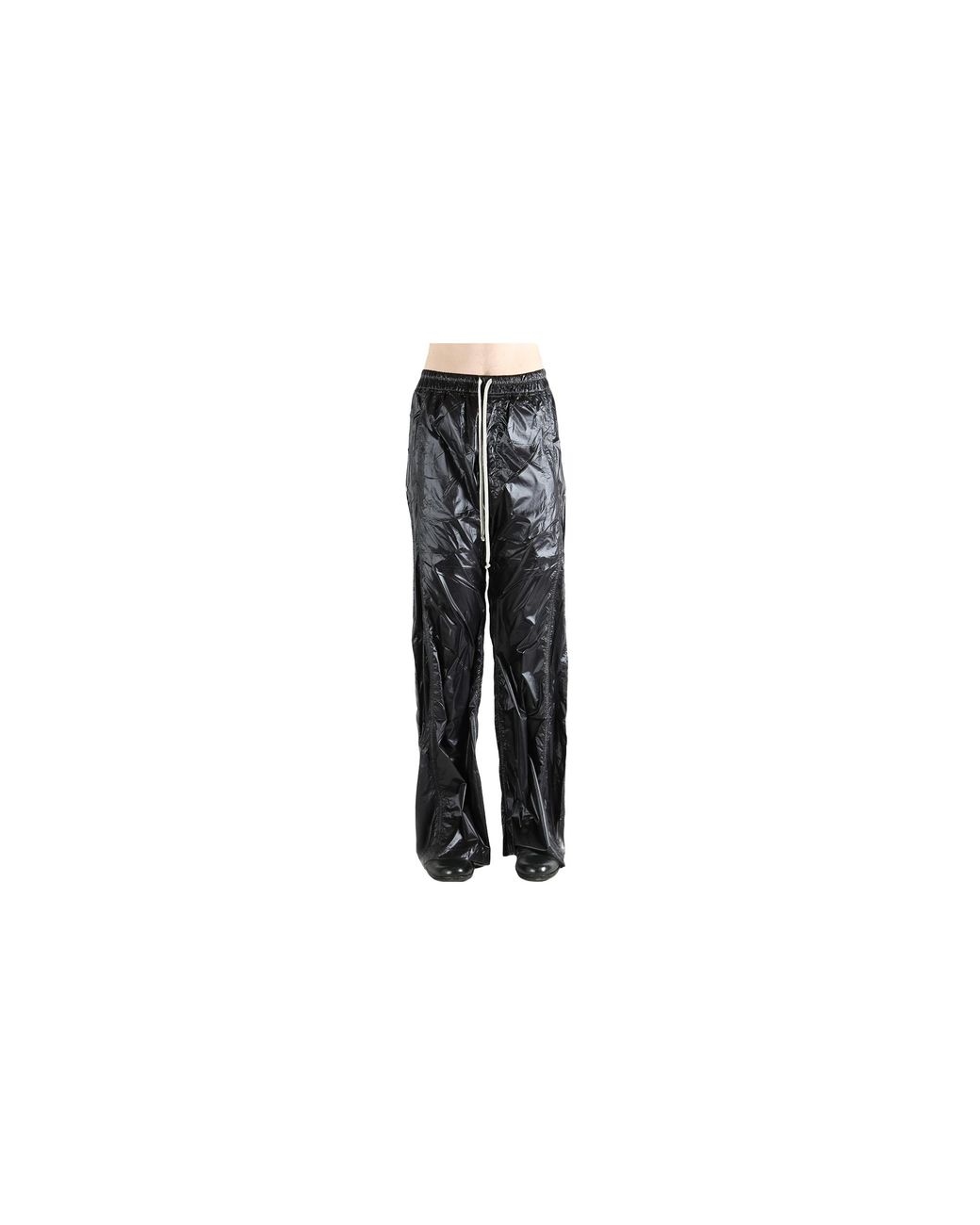 Rick Owens Black Nylon Wide Pusher Pants Du01F4393 Nps 09" for men