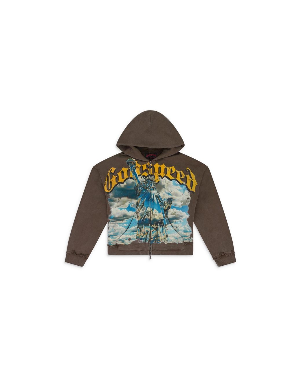 GODSPEED NEW YORK Black Chrome Liberty Zip Hoodie V2 Gds Mhds 0004" for men