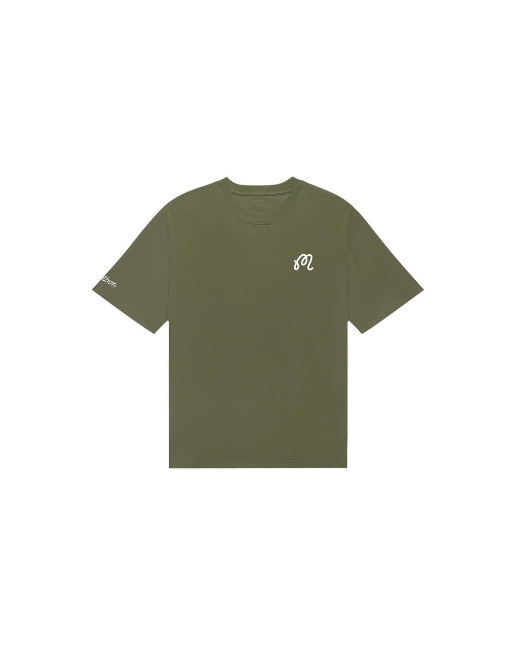Malbon Golf Green Bermuda T-Shirt "Military" 9398 Mil" for men