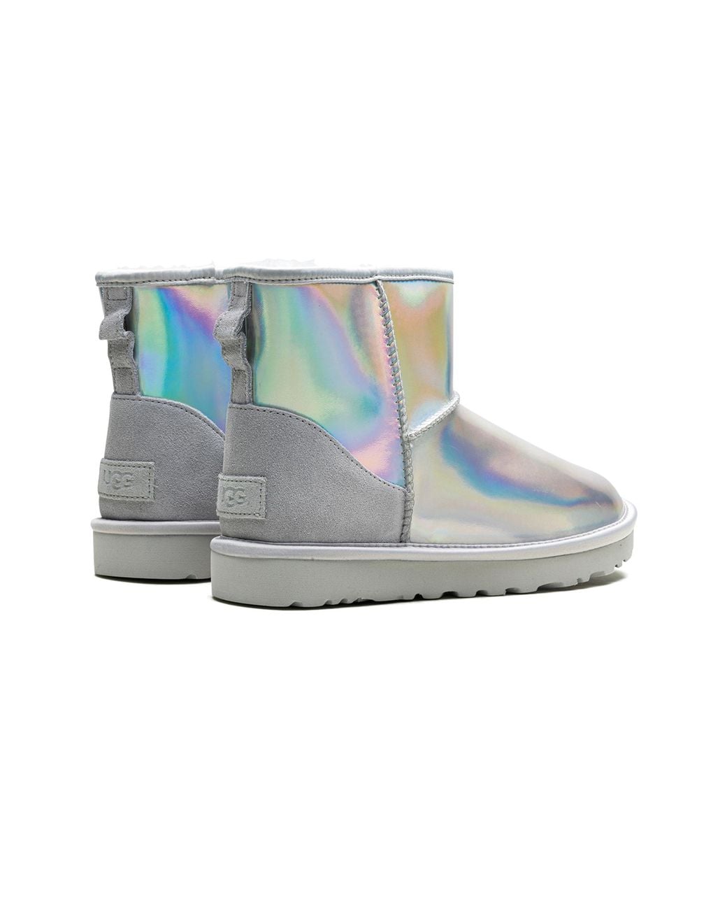 Ugg Black Classic Mini Iridescent "Glacier" 1153532 Gcgr"