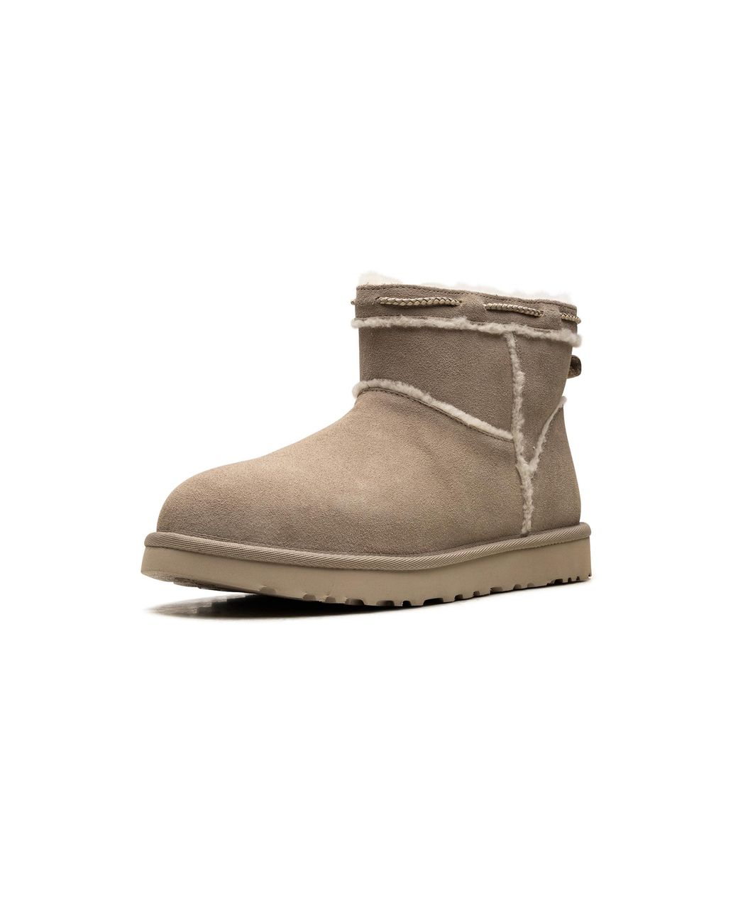 Ugg Black Classic Mini Shearling Braid "Dune" 1166751 Dune"