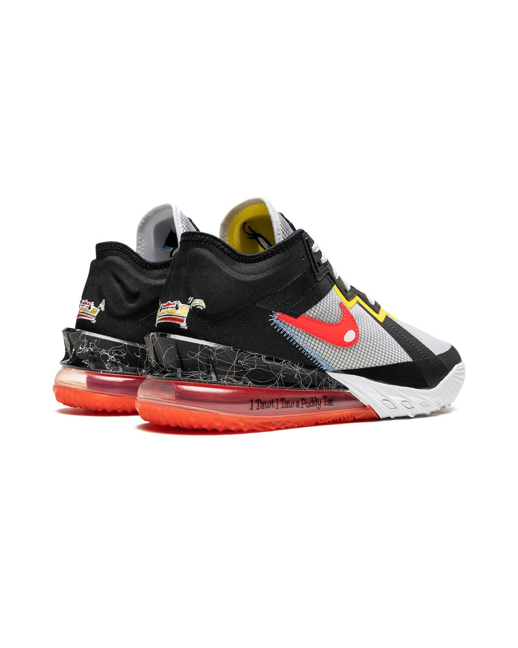 Nike Black Lebron 18 Low "Sylvester Vs Tweety" Cv7562 103" for men