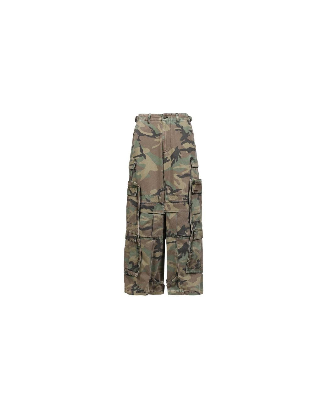 Vetements Black Merged Cargo Pants Mh27Cp094" for men