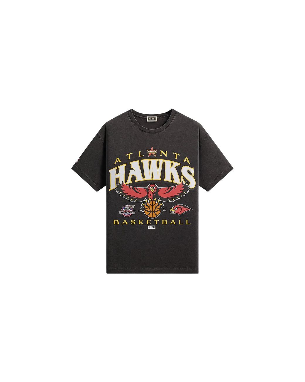 Kith Black Nba All-Star Atlanta Hawks Vintage T-Shirt Khm034959 001" for men