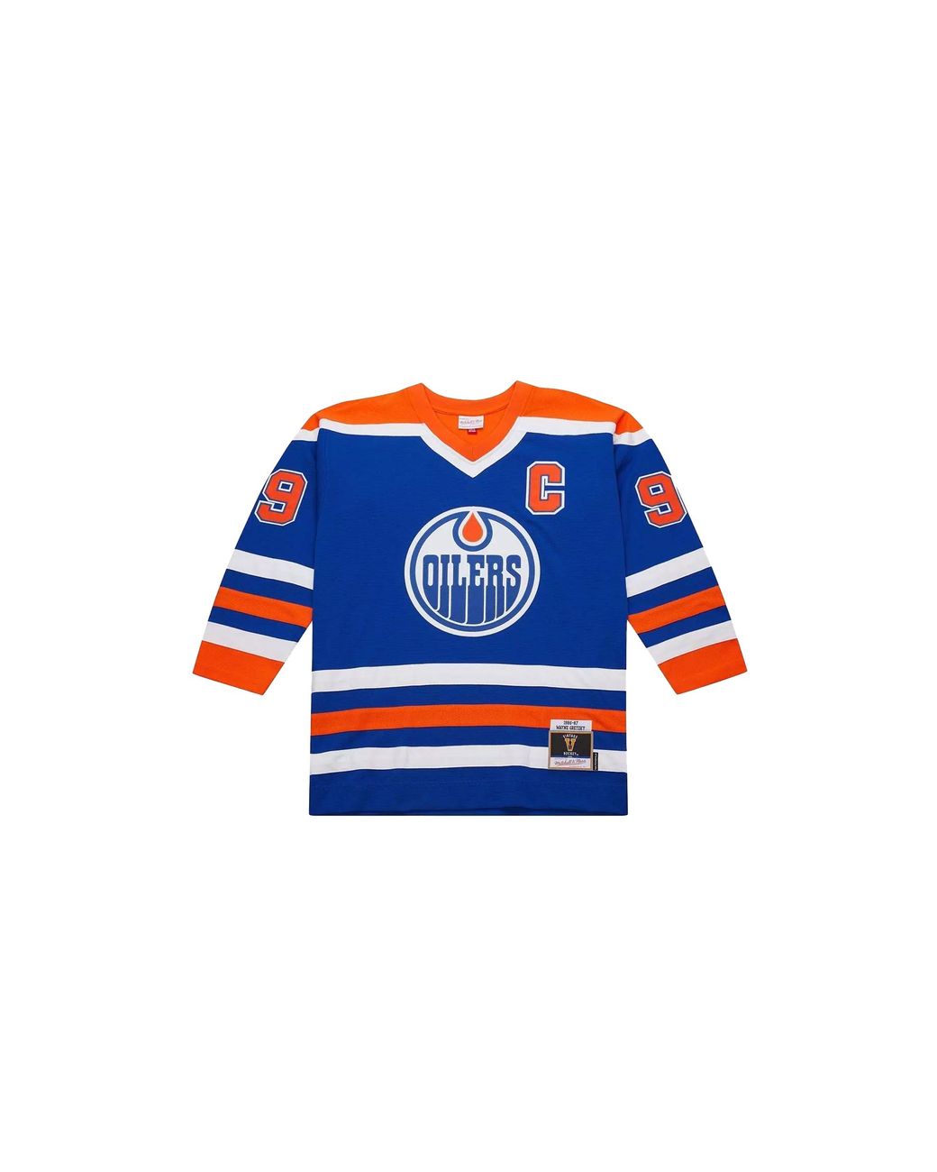 Mitchell & Ness Blue Nhl Wayne Gretzky Dark Jersey "1986 Edmonton Oilers for men