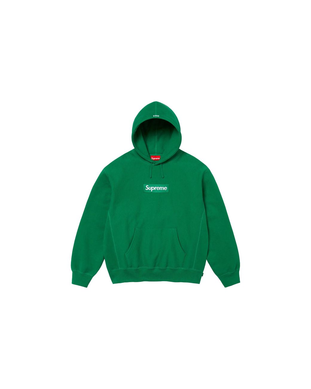 Supreme Green Box Logo Hooded Sweatshirt "Fw24" Su933"