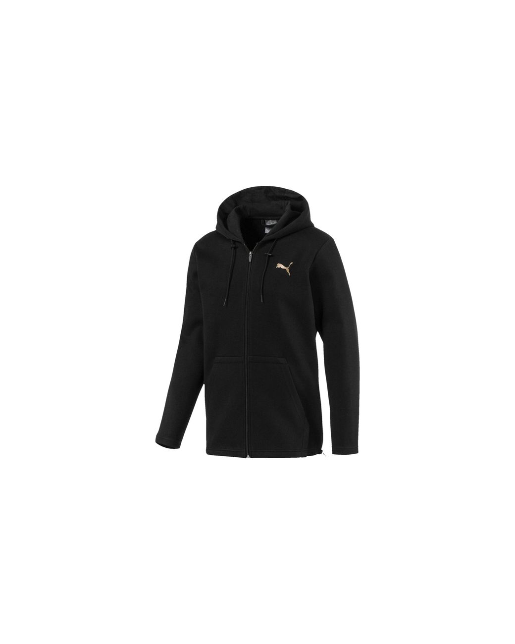 PUMA Black Q4 Vent Hooded Jacket 516868 01" for men