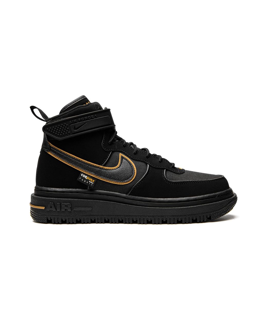 Nike Black Air Force 1 Boot Cordura Do6702 001" for men