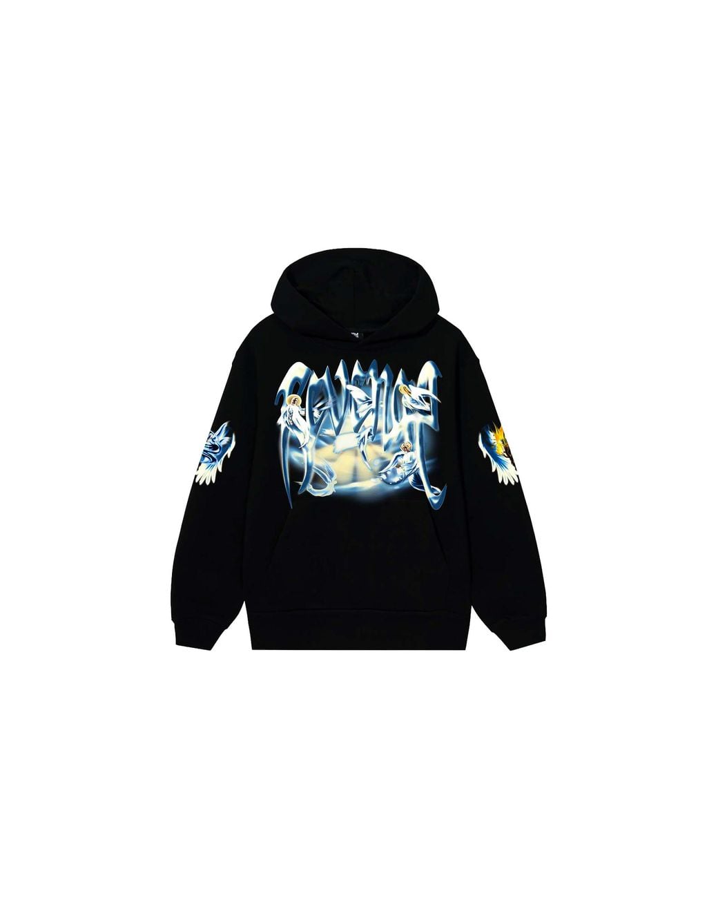 REVENGE Black Angel Arch Logo Hoodie Rev0169" for men