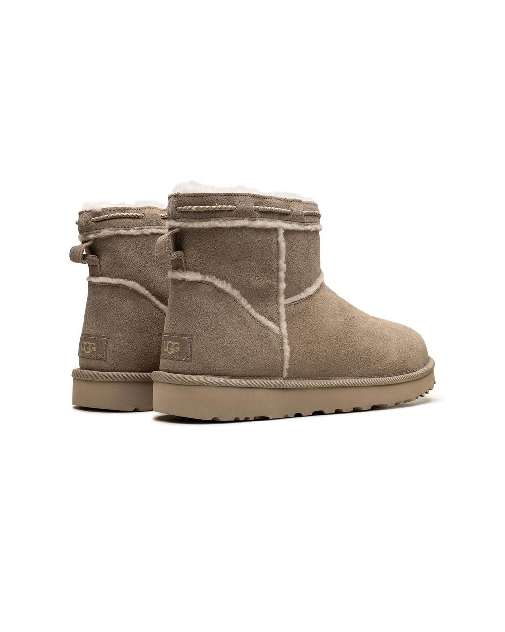 Ugg Black Classic Mini Shearling Braid "Dune" 1166751 Dune"