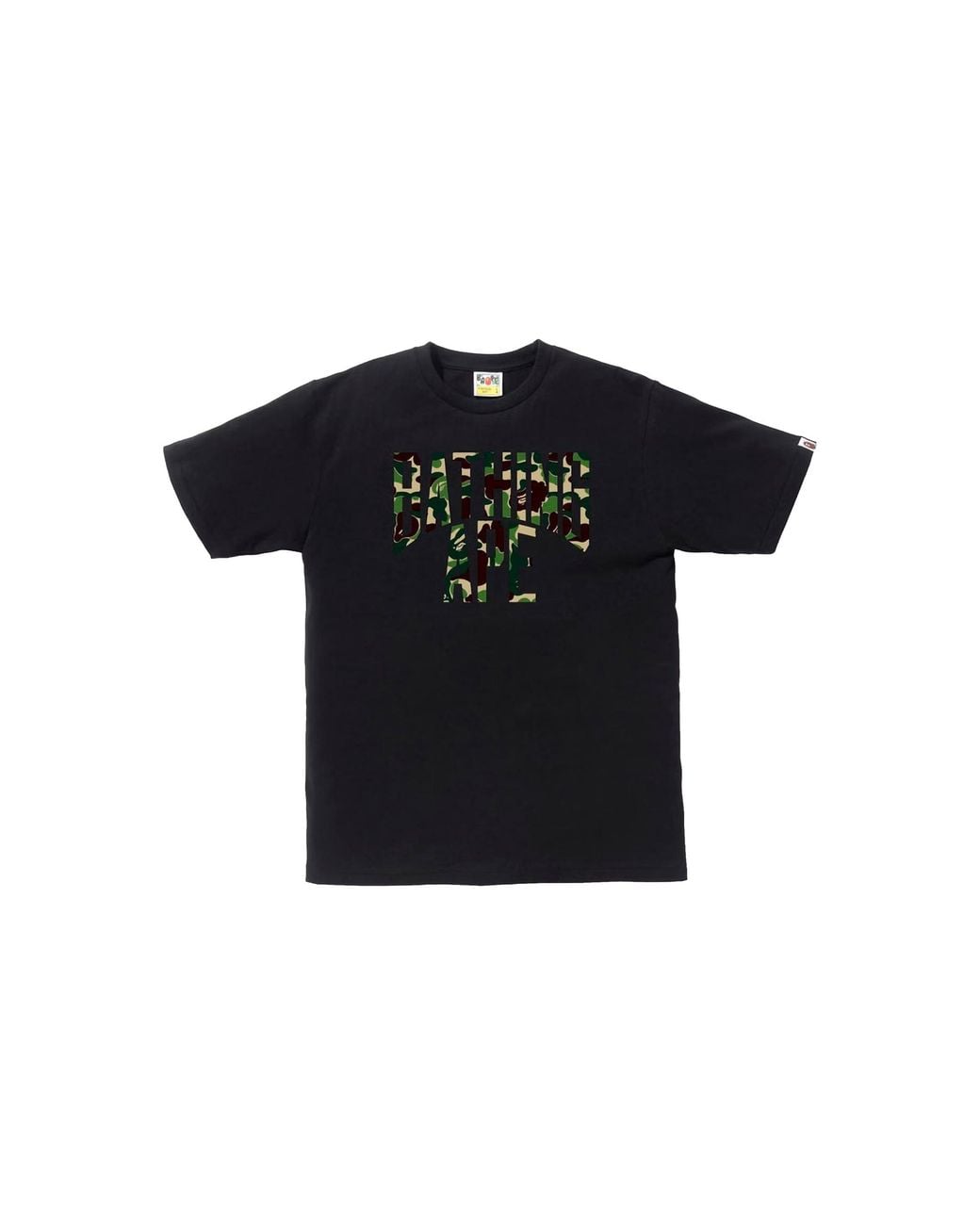 A Bathing Ape Black Abc Camo Nyc Logo T-Shirt 080" for men