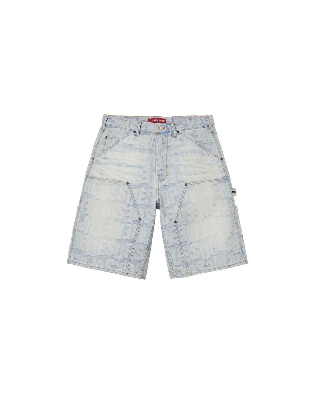 Supreme Repeat Jacquard Double Knee Denim Short 