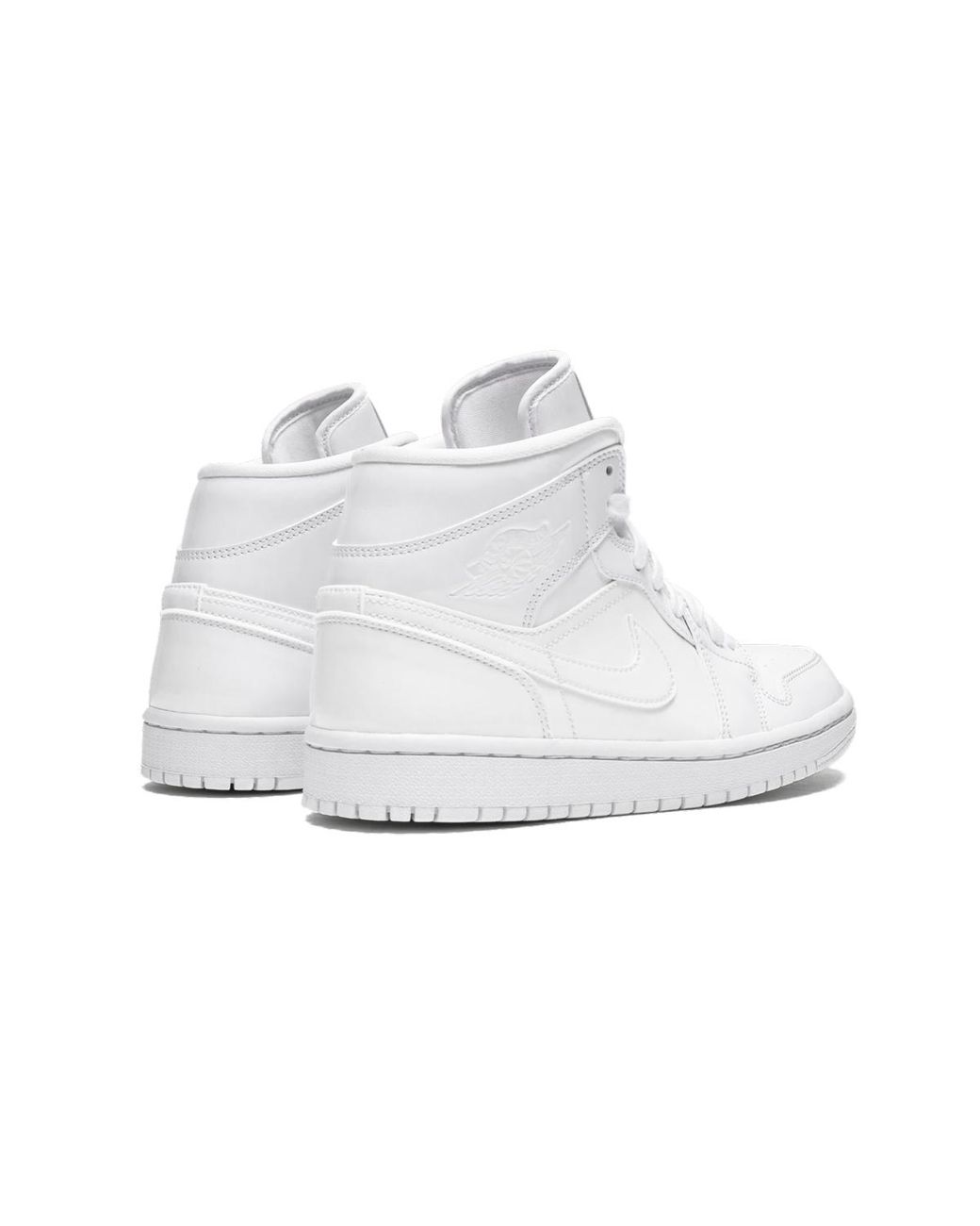 Nike Black Air 1 Mid "Triple Patent Leather" Bq6472 111"