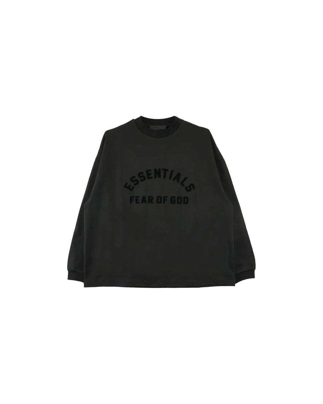 Fear Of God Black Heavy Jersey Long Sleeve T-Shirt Shirt "Jet" 125Sp242014F" for men
