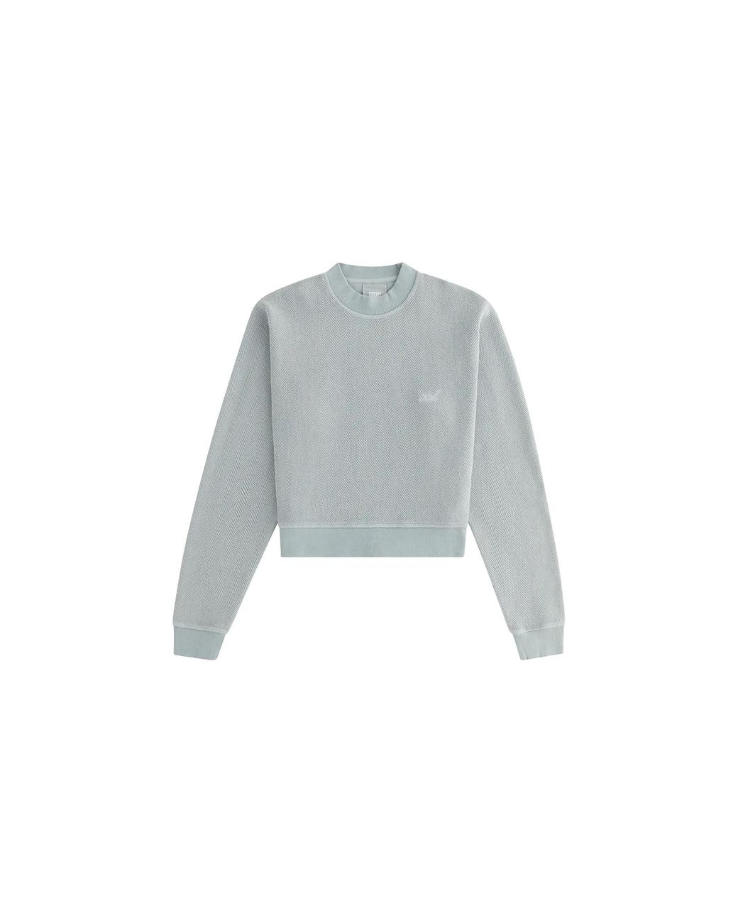 Kith Black Haylen Cropped French Terry Crewneck "Dark" Khw030196 333"