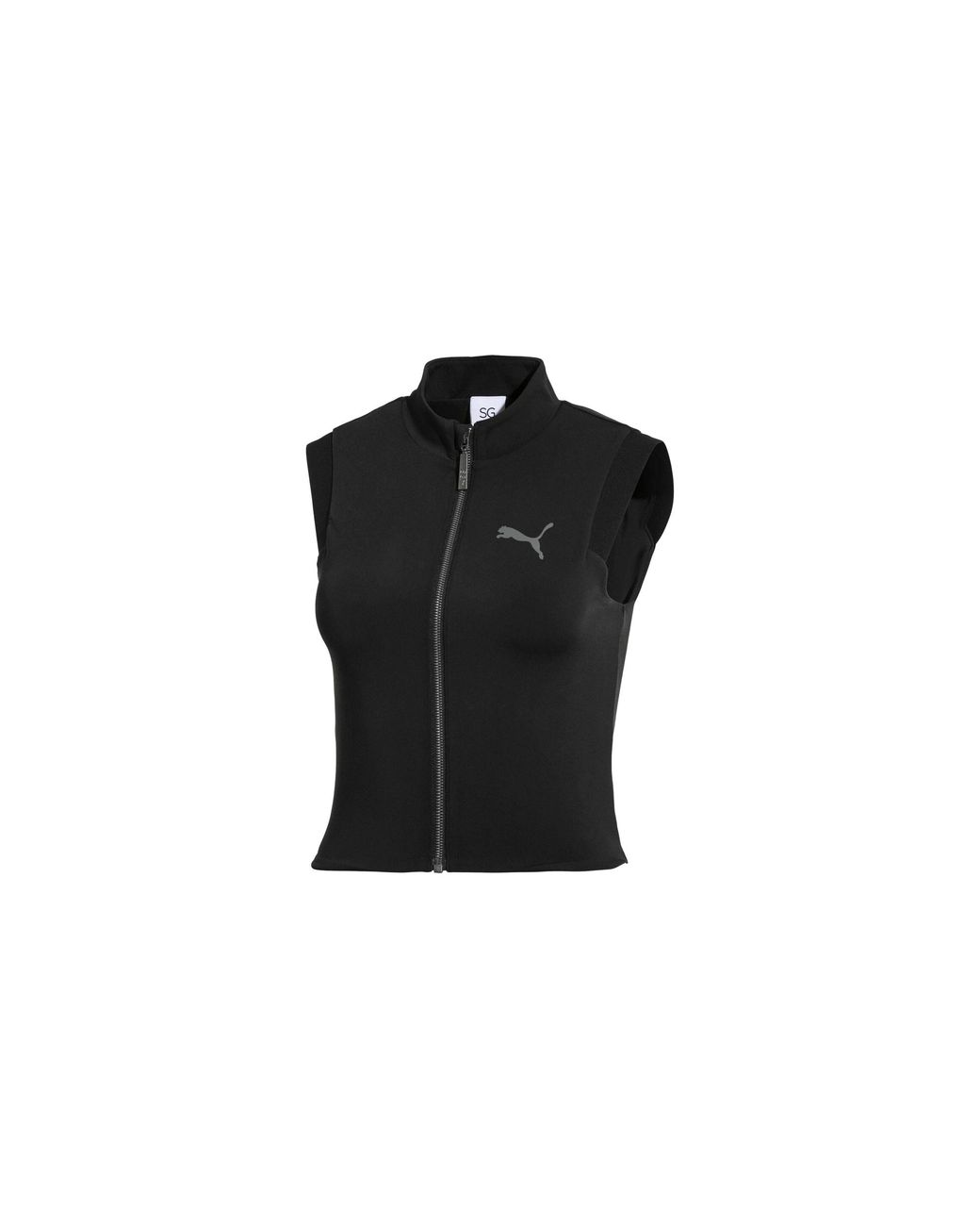 PUMA Black Selena Gomez Crop Top 517907 03"