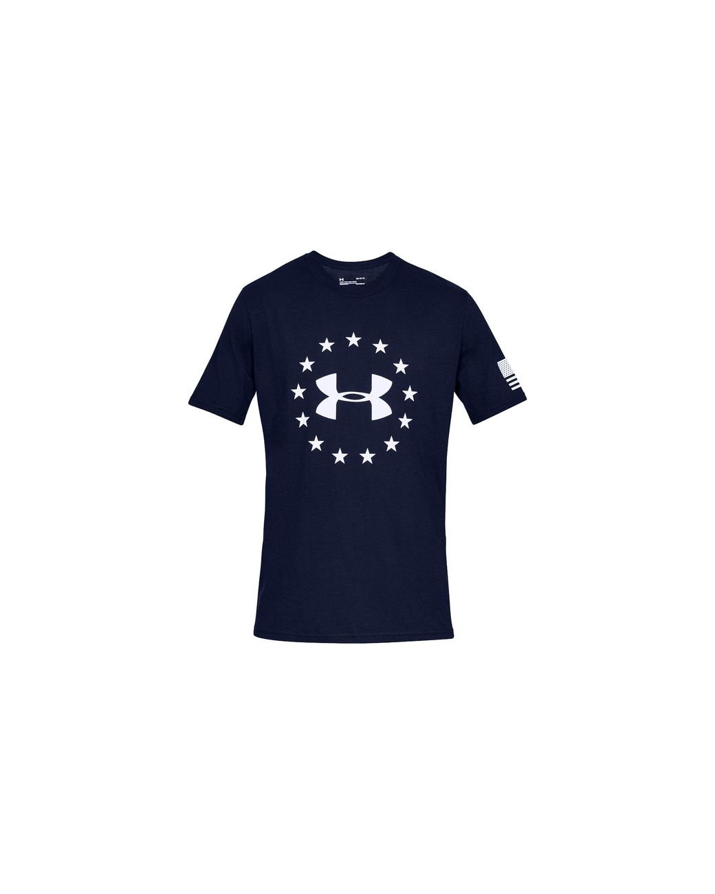 Under Armour Blue Freedom Flag T-Shirt "Academy 1333351 408" for men