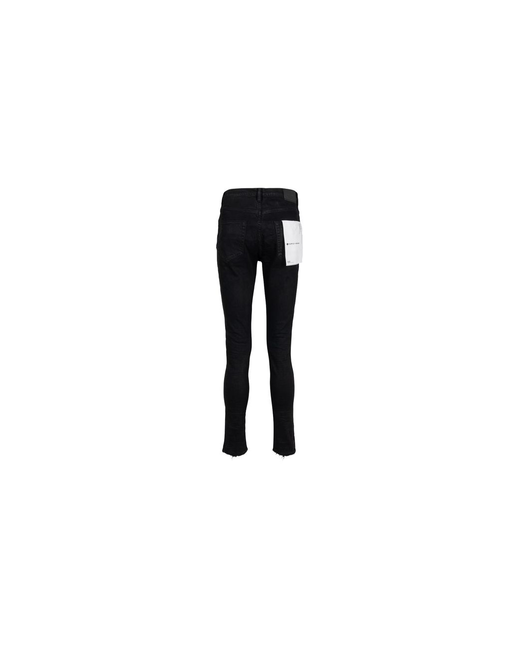 Purple Brand Black Slim Fit Jeans Low Rise With Slim Leg P001 Blr" for men