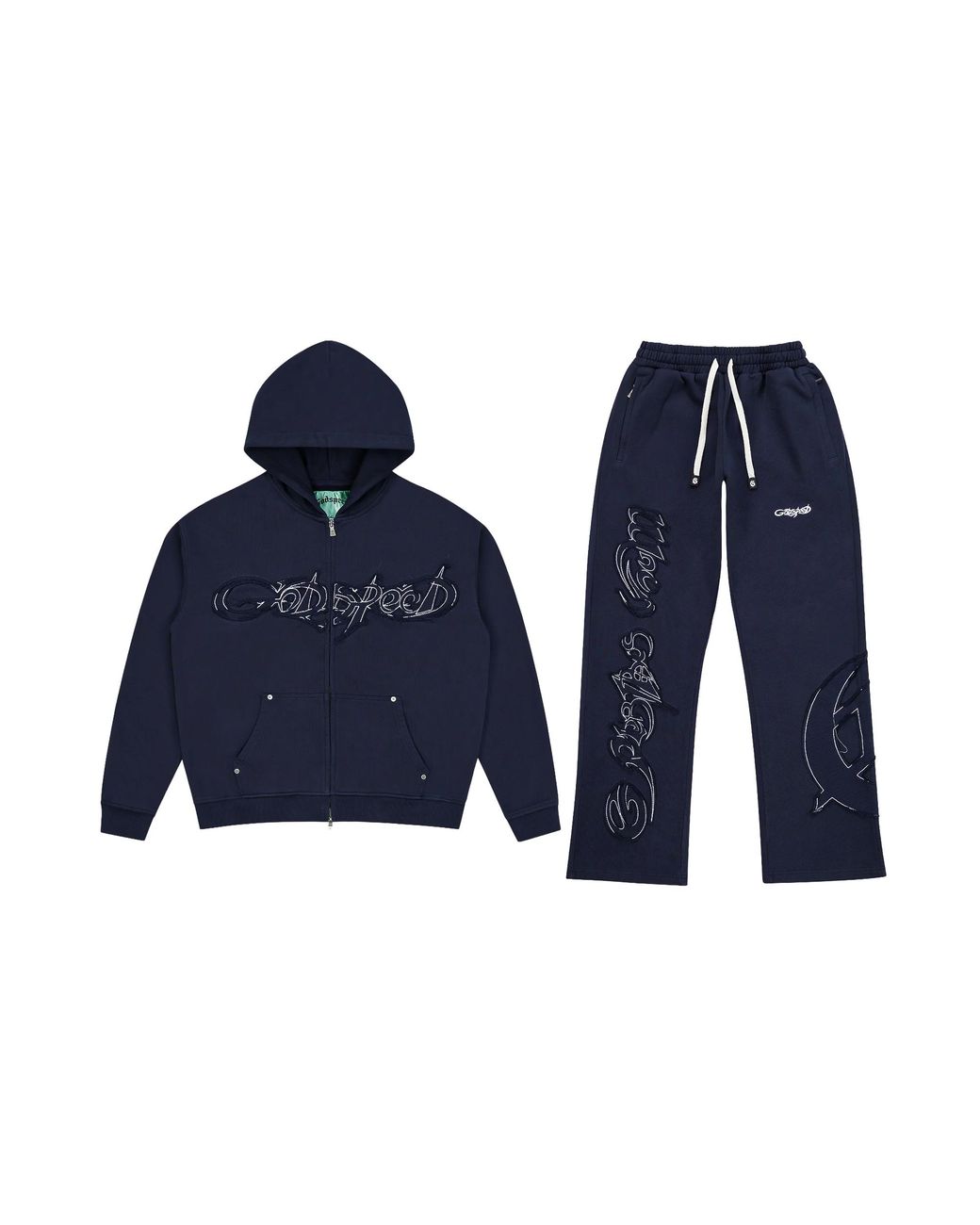 GODSPEED NEW YORK Blue Og Raw Import Sweatsuit Gs562" for men
