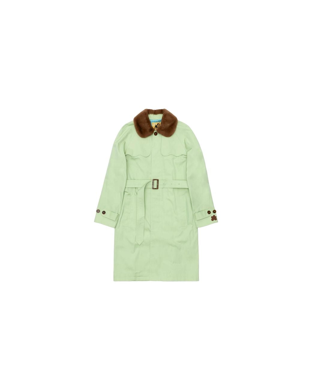 GOLF le FLEUR Green Nylon Trench Coat 3008Mnt" for men