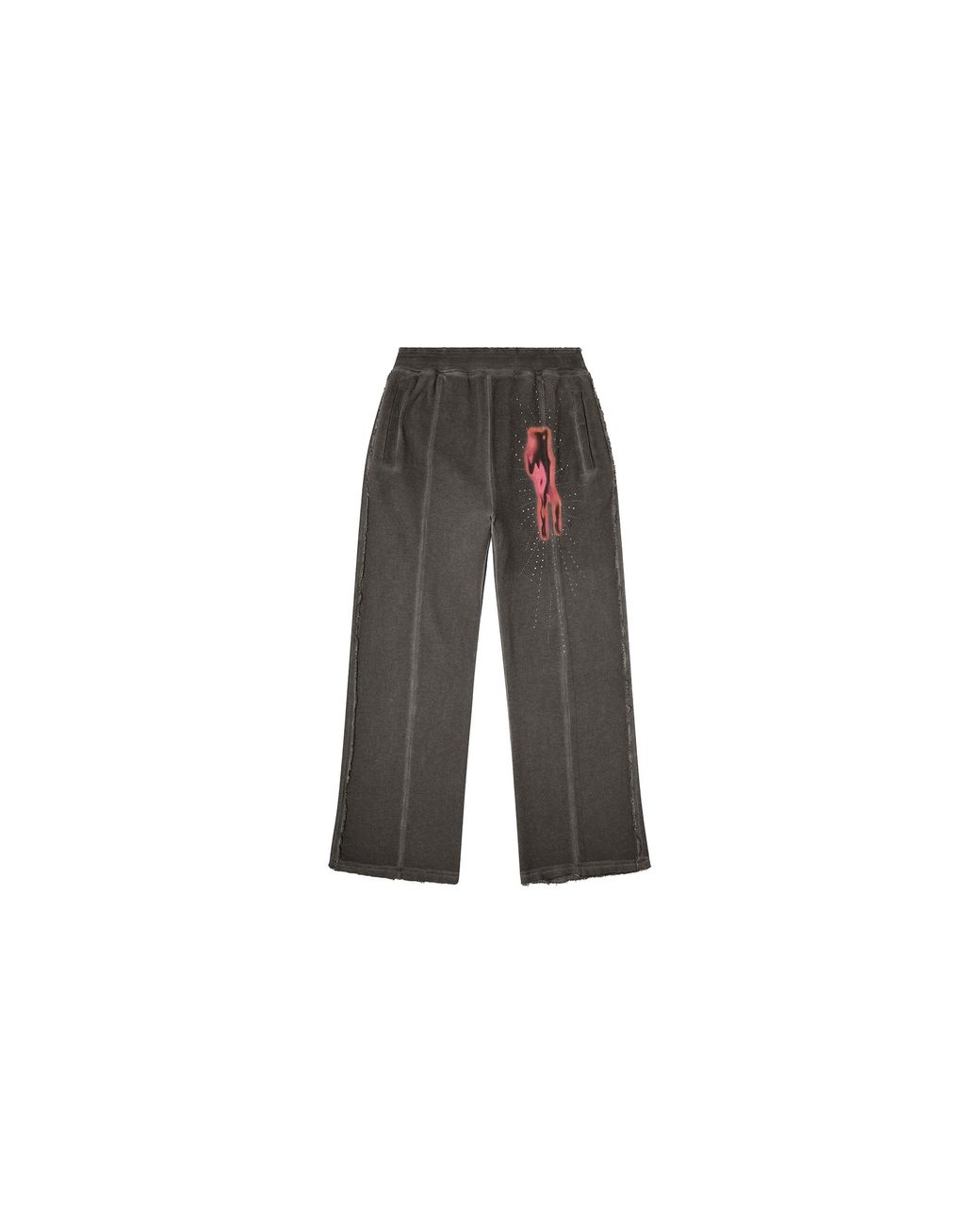 DIESEL Black Treated Cotton Fleece Sweatpants A199580Dccd9Cba" for men