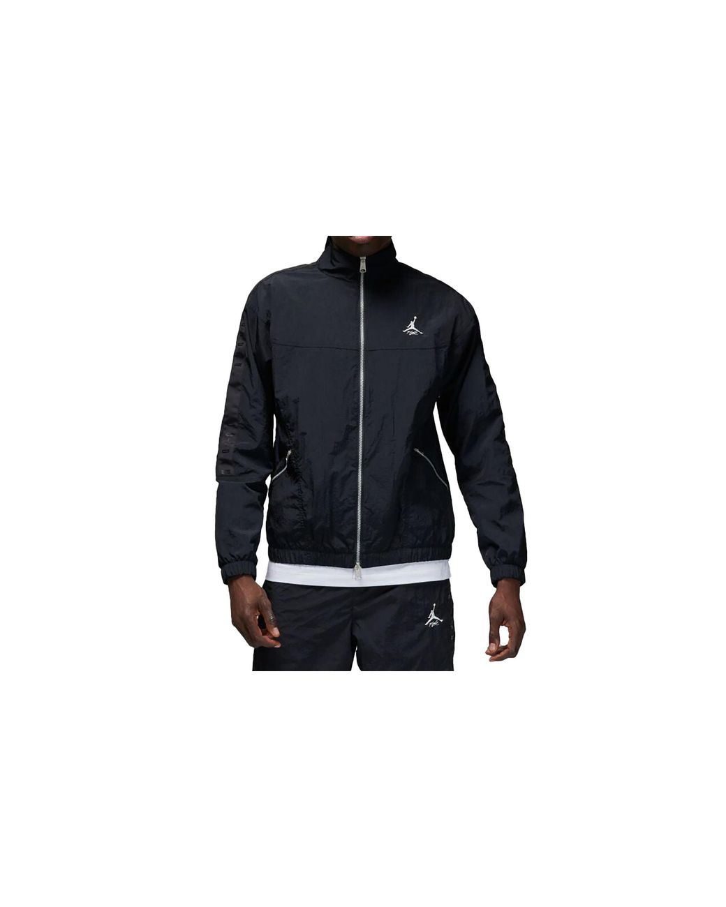 Nike Black Essentials Warmup Jacket Sail" Fb7294 010" for men