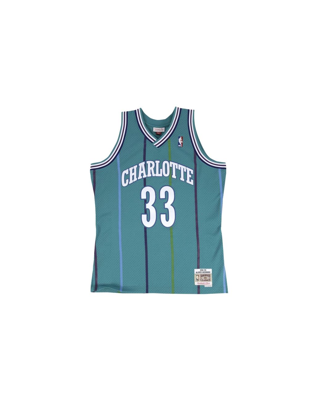 Mitchell & Ness Blue Swingman Road Jersey "Nba Hornets 92 Alonzo Mourning" Smjygs18148 Choteal92Amo" for men