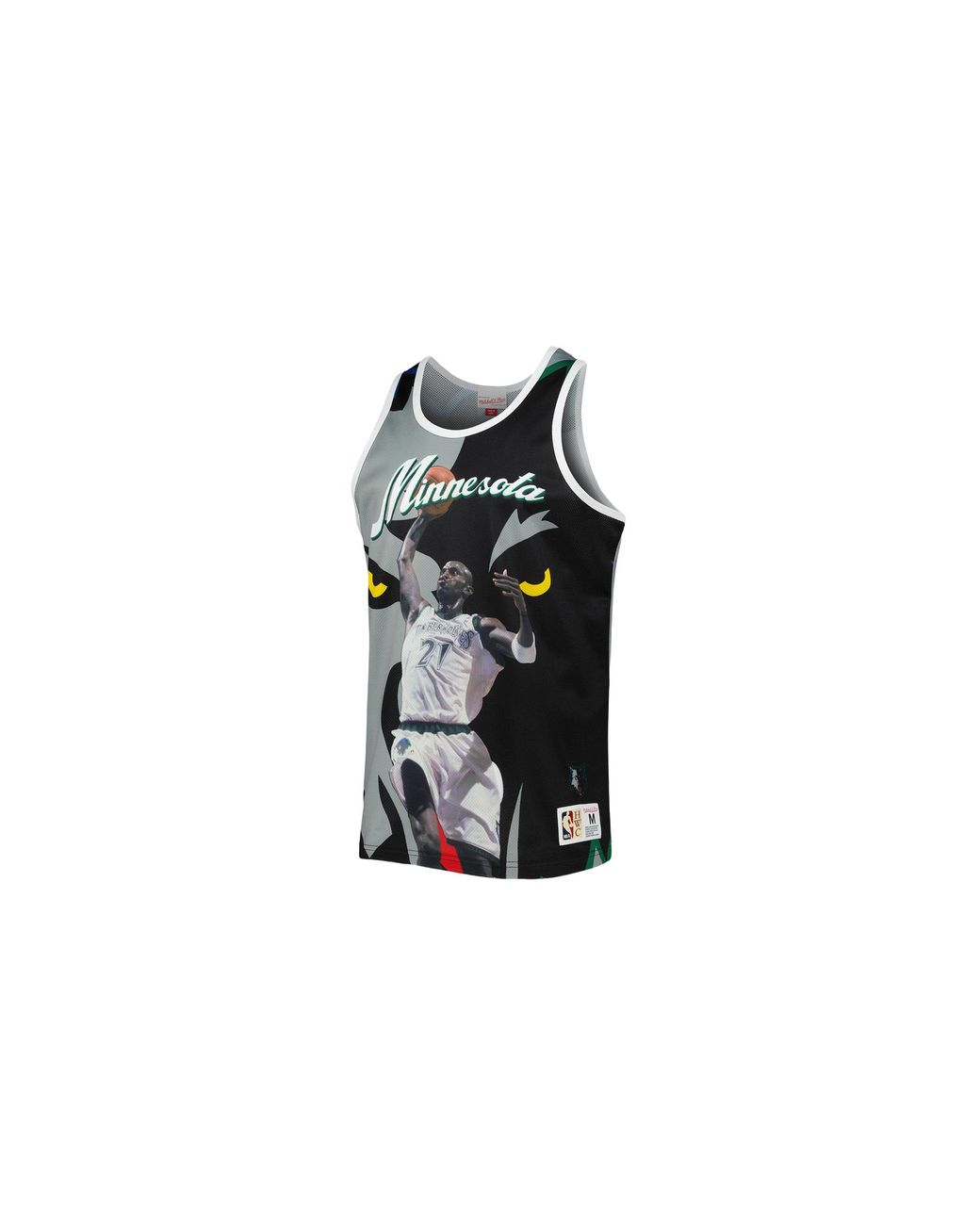Mitchell & Ness Black Sublimated Player Tank "Kevin Garnett" Tmtk3207 Mtiyykgabkgy" for men