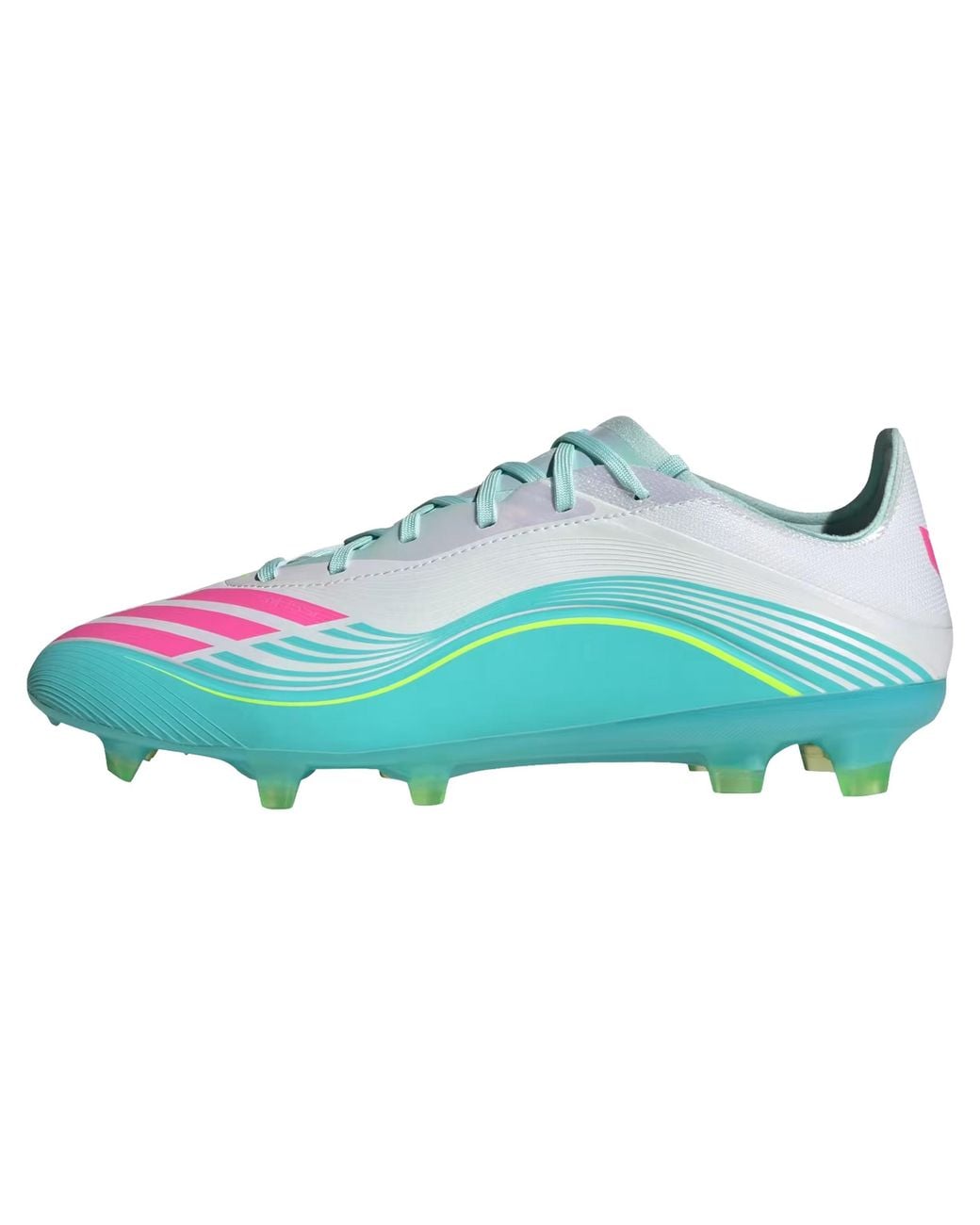 Adidas Blue F50 Messi Pro Firm Ground Cleats "Cloud/Lucid/Flash Aqua" Jq0932" for men