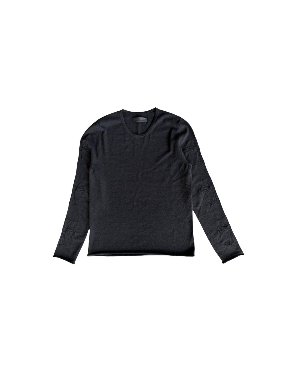 Chrome Hearts Black Embroidered Cross Cashmere Sweater Chrm1658"