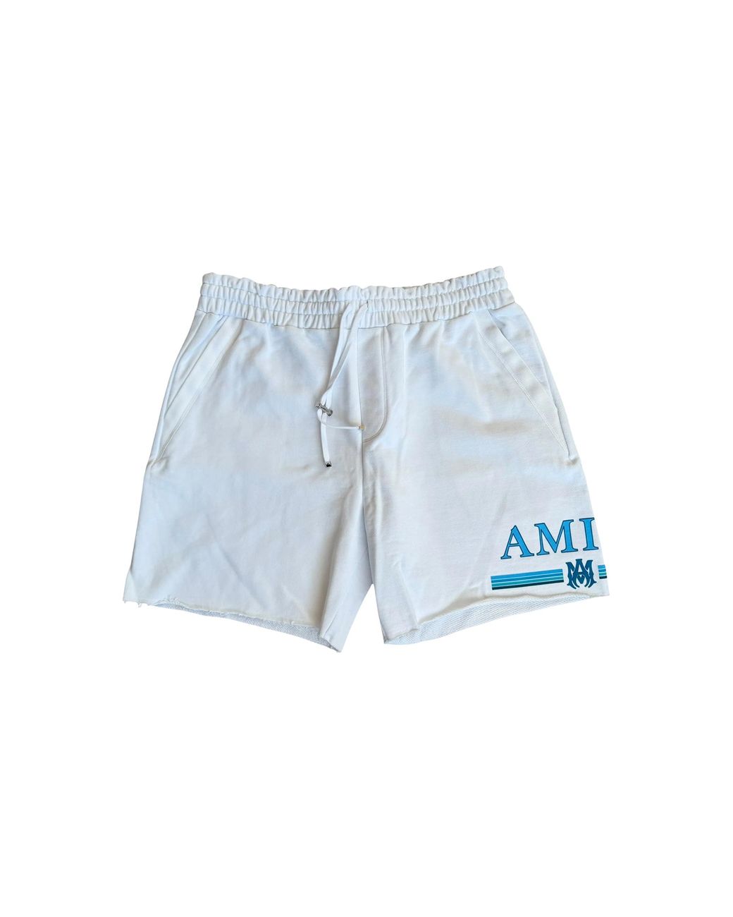 Amiri Blue Ma Bar Logo Shorts & Ps24Mjl031 100" for men